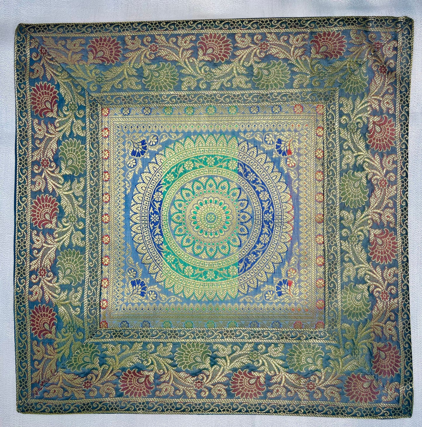 16 x 16 Silk Embroidered Accent Pillow/Cushion Covers