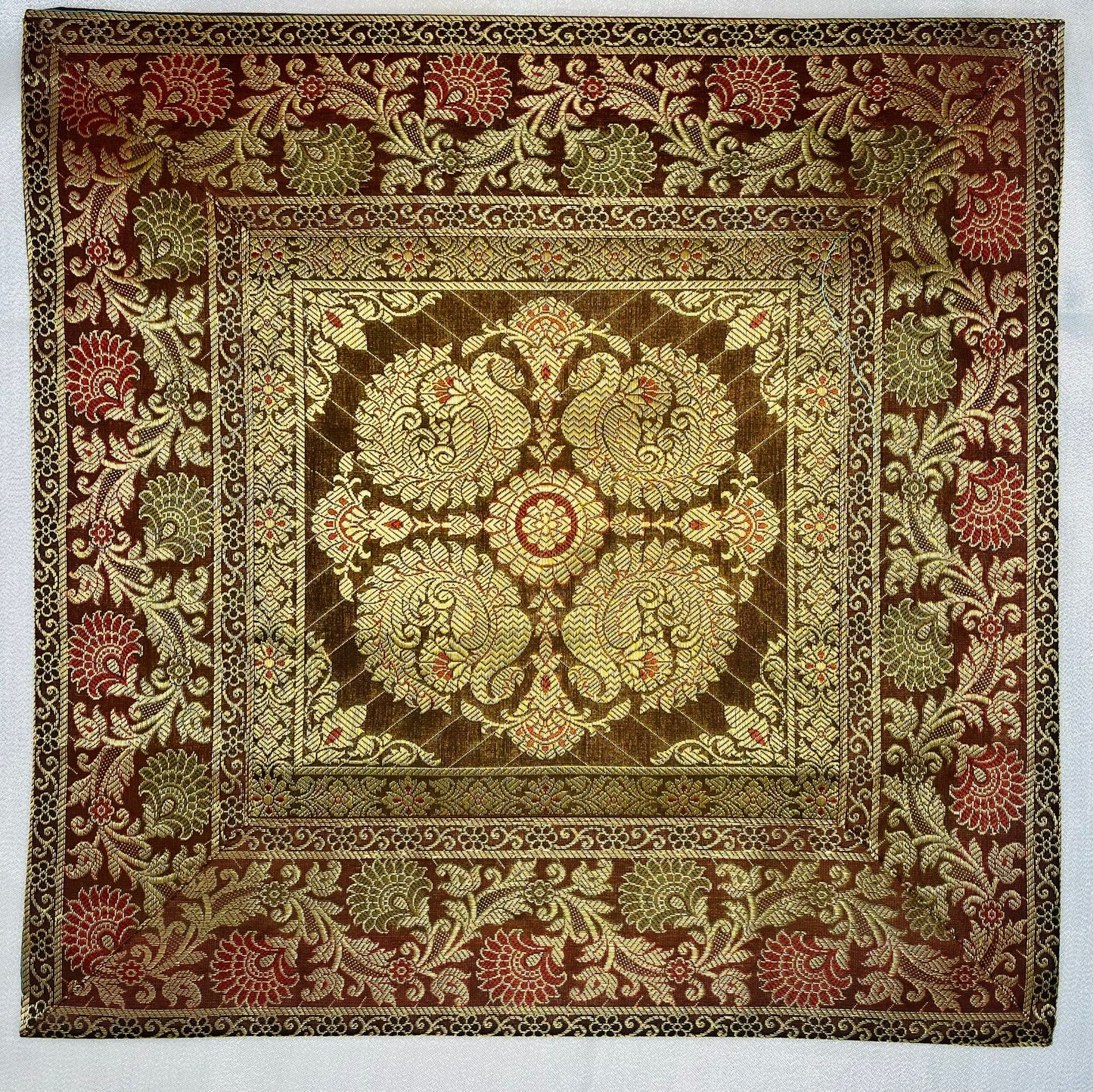 16 x 16 Silk Embroidered Accent Pillow/Cushion Covers
