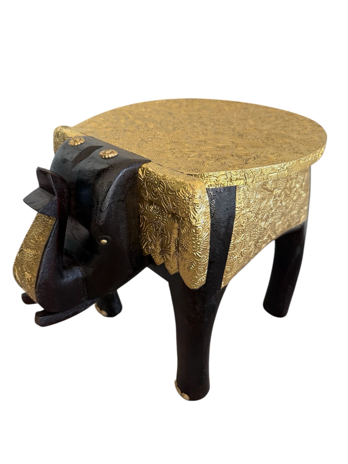 Multi-Purpose Hand Made Elephant Stool | Decorative Planter | Step Stool