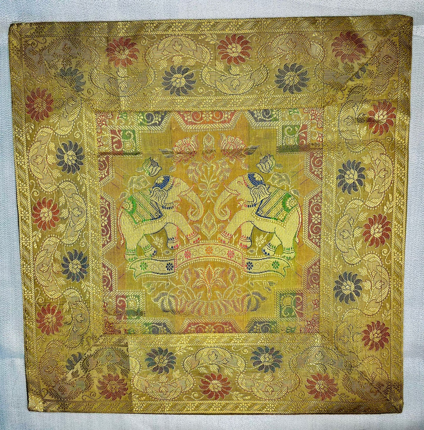 16 x 16 Silk Embroidered Accent Pillow/Cushion Covers