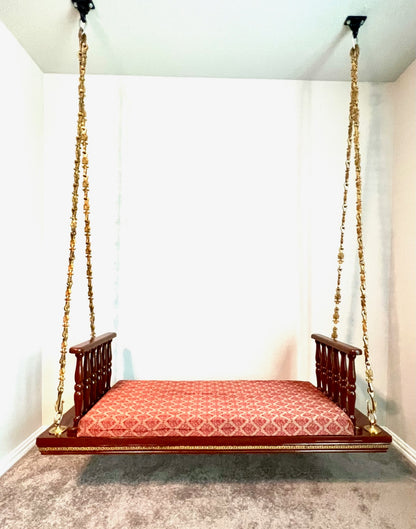 Plank Style Jhula Seat with Hand Rests