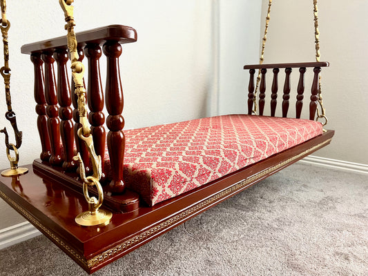 Plank Style Jhula Seat with Hand Rests